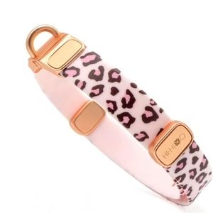 Brand New in Bag; Pink Leopard Print Dog Collar